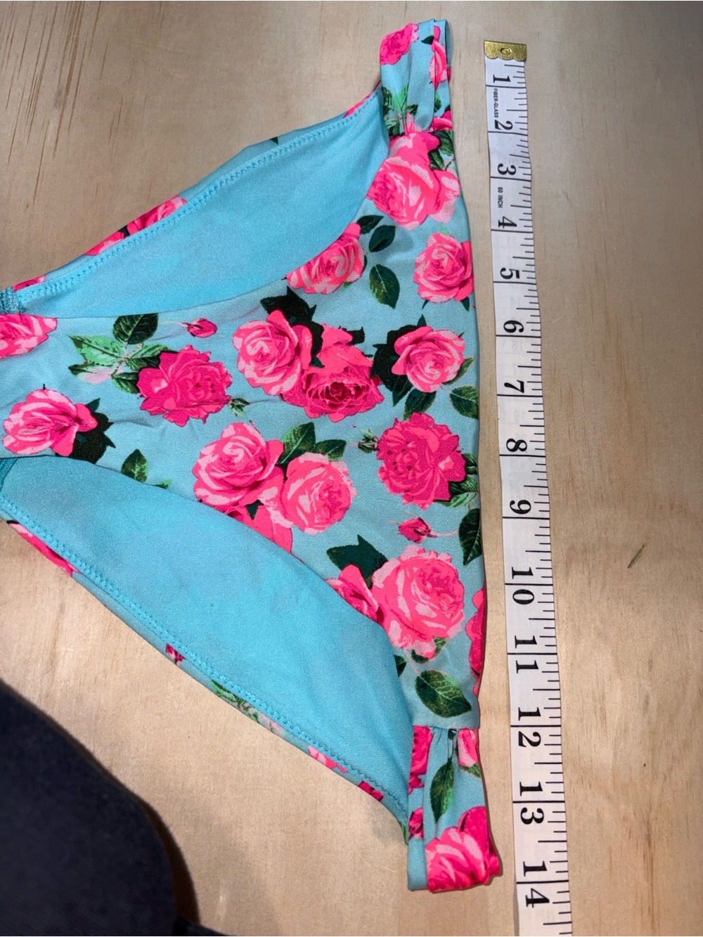 Floral Ruched Side Bikini Bottom Sz 4 - Picture 3 of 7